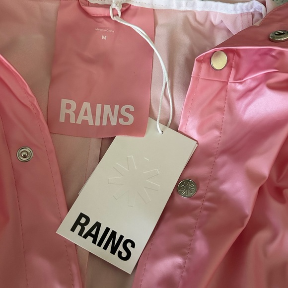 Rains Pink Medium Jacket - Picture 6 of 11